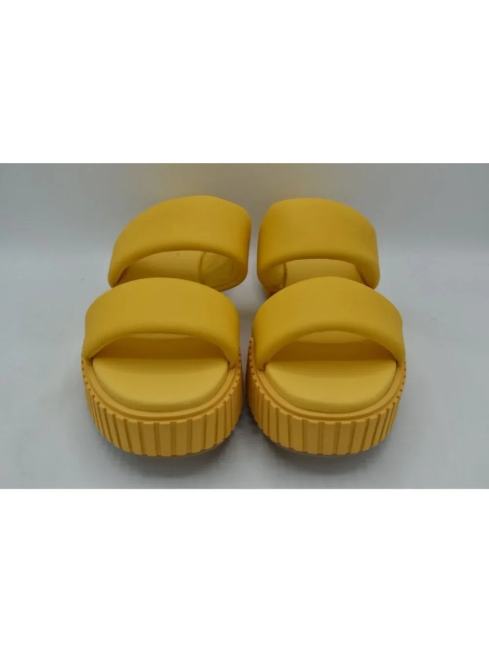 Sorel Womens Size 9 ONA Streetworks Yellow Ray Platform Slide Sandals Shoes‎